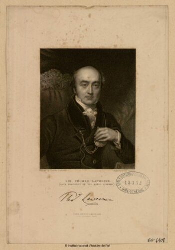Sir Thomas Lawrence (Late President of the Royal Academy)