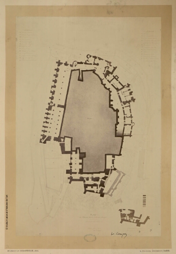 Mont Saint-Michel, plan au niveau de la Salle des Gardes