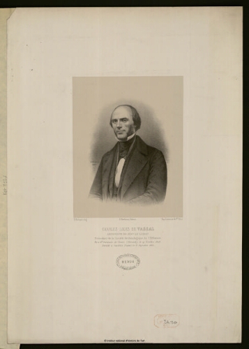 Charles-Louis de Vassal, archiviste du Département du Loiret, président de la Société Archéologique de l'Orléanais [...]