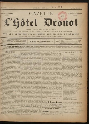 Gazette de l'Hôtel Drouot. 06 : 1892