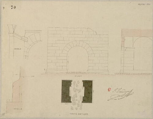 Aquino 1830, porte antique