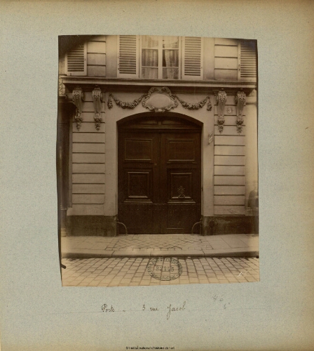 Porte, 3 Rue Jacob [Hôtel de Luynes]
