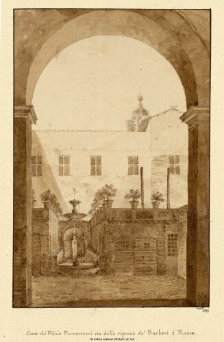 Cour du Palais Parracciani via della Ripresa de' Barberi à Rome