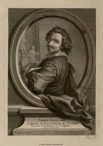 Simon Guillain, sculpteur du Roy et recteur de l'Académie Royale de Peinture et Sculpture, mort le 26 décembre 1658