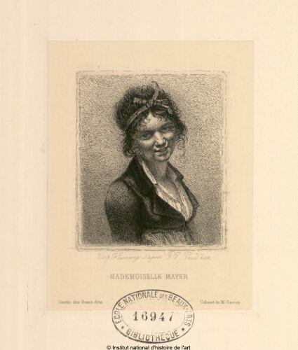 Mademoiselle Mayer (Gazette des Beaux-Arts) (Cabinet de M. Carrier)