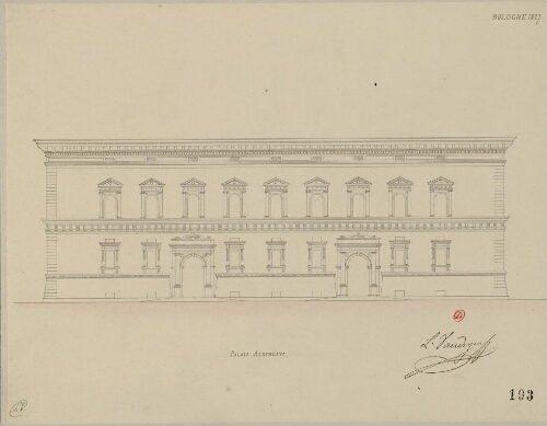 Bologne 1827, Palais Albergati