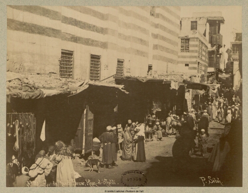 Grande rue du Bazar, Khan-el-Khalili, Egypte, Le Caire