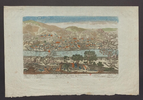 Heidelberg, ville capitale du Palatinat du Rhin, prise par les François le 22ème mai 1693