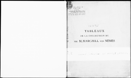 Tableaux de la collection Marczell von Nemes : [vente du 16 juin 1931]