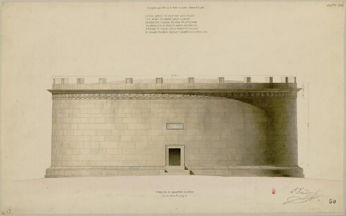 Gaëte 1830, tombeau de Munatius Plancus