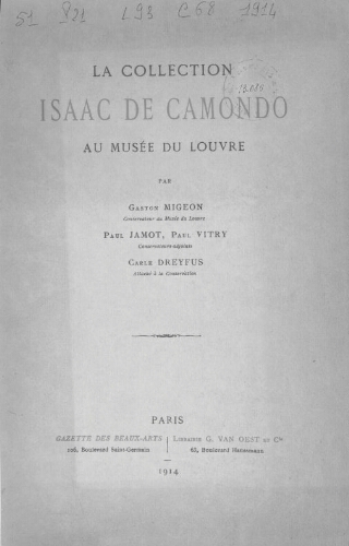 Collection Isaac de Camondo au Musée du Louvre
