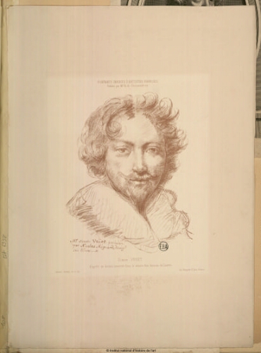Simon Vouet, d'après un dessin conservé dans le Musée des dessins du Louvre
