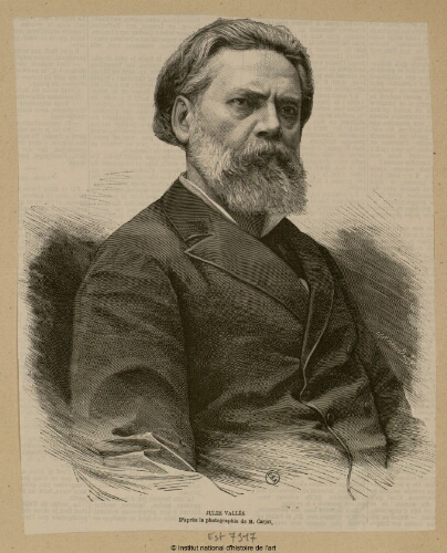 Jules Vallès, d'après une photographie de M. Carjat
