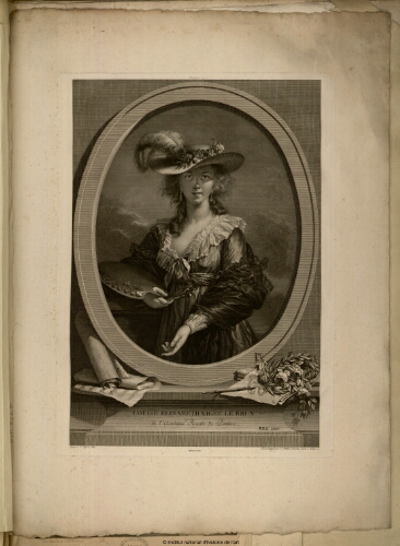 Louise Elisabeth Vigée Lebrun, de l'Académie Royale de Peinture