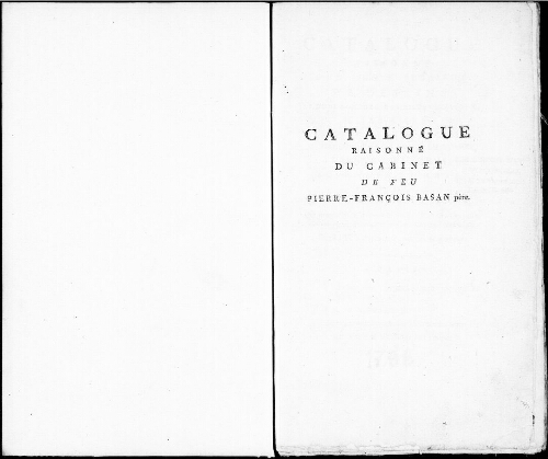 Catalogue raisonné d’un choix précieux de dessins, et d’une nombreuse et riche collection d’estampes [...] : [vente du 1er décembre 1798]