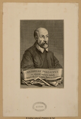 Andreas Palladius ex eleganti antiqua tabella apud March. Capra patricios Vicetinos