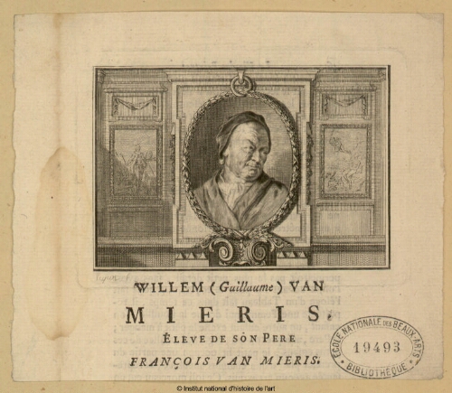 Willem (Guillaume) van Mieris, élève de son père François van Mieris