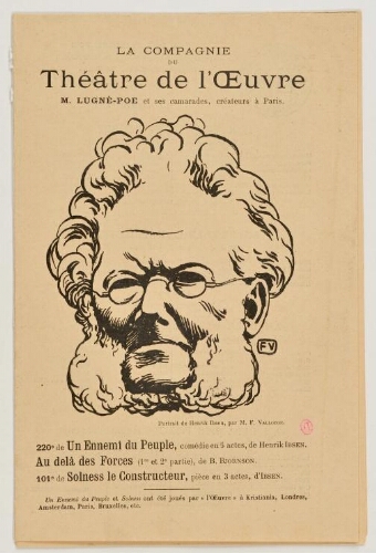 Portrait de Henrik Ibsen