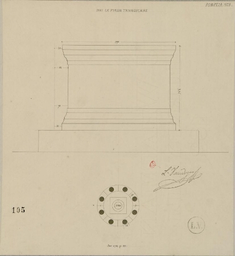 Pompeia 1828, dans le forum triangulaire