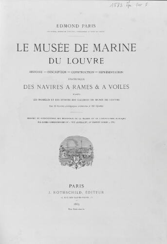 Le Musée de marine du Louvre [...]