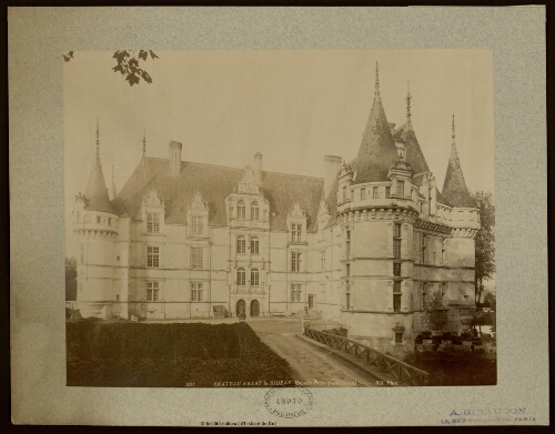 Château d'Azay le Rideau. Façade principale (Nord)