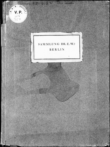 Sammlung Dr. E. W., Berlin : [vente des 26 et 27 février 1932]
