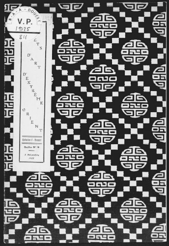 Objets d'art d'Extrême-Orient, collection F. Roussel : [vente du 2 décembre 1925]