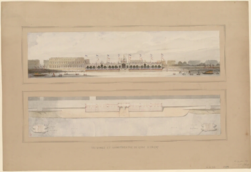 Tribunes et amphithéâtre du quai d'Orsay