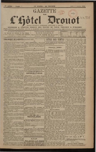 Gazette de l'Hôtel Drouot. 42 : 1924