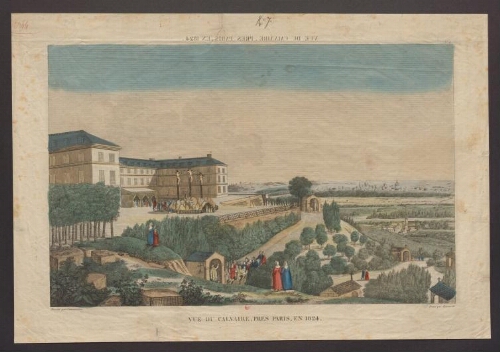 Vue du calvaire, près Paris, en 1824