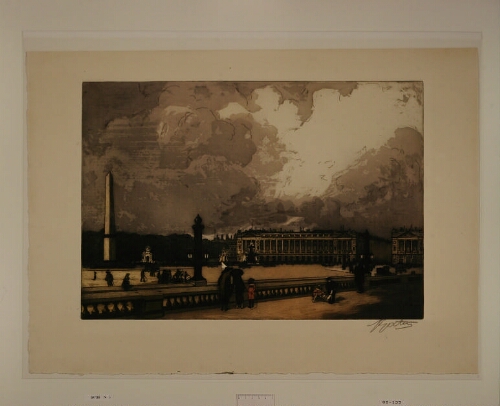 La Place de la Concorde : 7 juin 1912 (épreuve b)