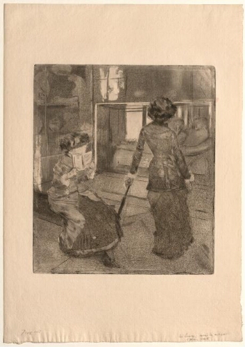 [Au Louvre, Musée des Antiquités, Mary Cassatt]