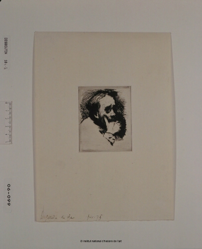 [Portrait de Degas de 3/4 à droite] [2ème état]