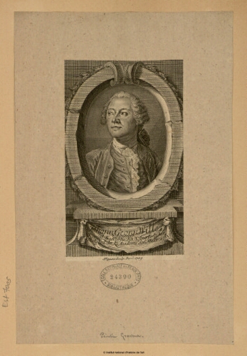 Johann George Wille, königl. Französischer hofkupferstecher mitgleid der K. Academie der Malerei