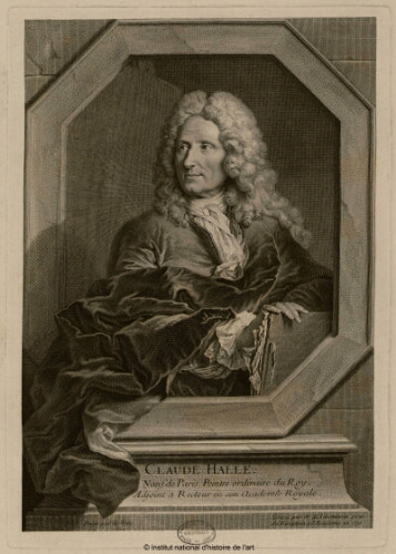 Claude Hallé, natif de Paris, peintre ordinaire du Roy, adjoint à recteur en son Académie Royale