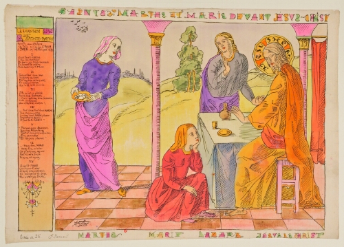 Sainte Marthe et Marie devant Jésus-Christ