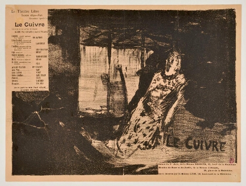 Le Cuivre : programme du Théâtre Libre, saison 1895-1896 (épreuve b)