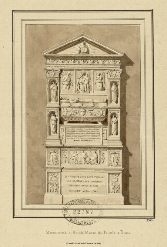 Monument à Sainte-Marie-du-Peuple à Rome