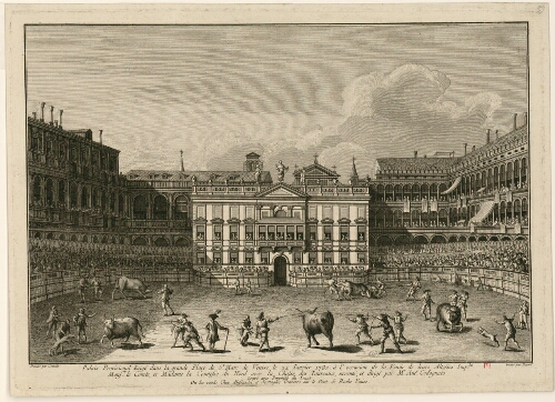 Palais provisional érigé dans la grande Place de Saint Marc de Venise le 24 janvier 1782 [...]