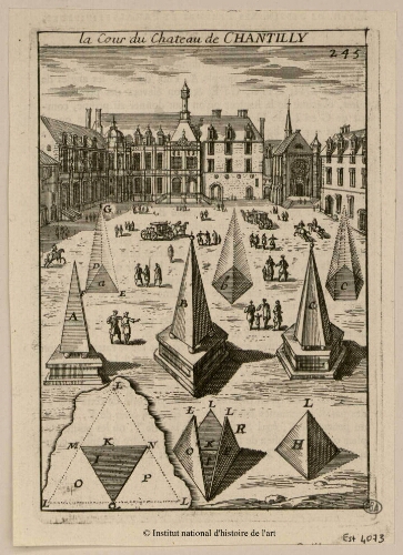 La cour du Château de Chantilly