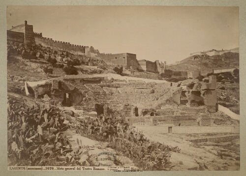 Sagunto (Murviedro). Vista general del teatro Romano