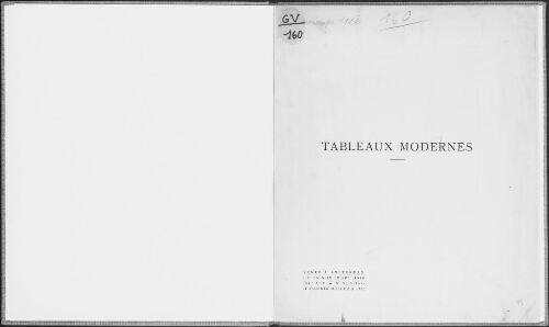 Tableaux modernes : [vente du 30 novembre 1926]