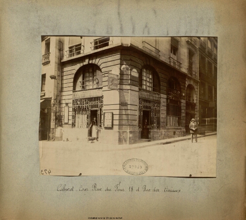 Cabaret, Cour, Rue du Four 18 et Rue des Ciseaux [démoli en 1905]