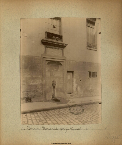 Fontaine Garancière 1715, Rue Garancière 12