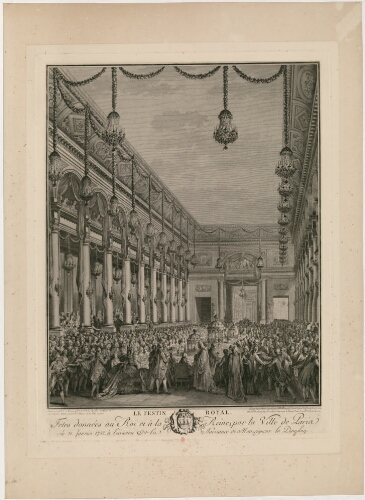 Festin royal, Fêtes données au Roi et à la Reine, par la Ville de Paris, le 21 Janvier 1782 à l'occasion de la Naissance de Monseigneur le Dauphin [...]