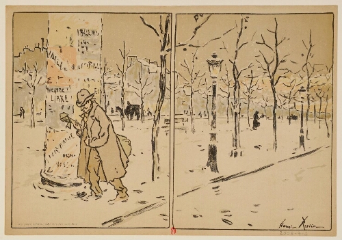 [Paris en hiver : Programme pour le Théâtre Libre, saison 1889-1890]