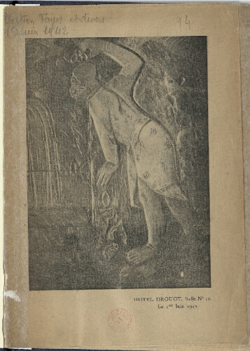 Important bois sculpté polychromé de Gauguin [...] : [vente du 1er juin 1942]