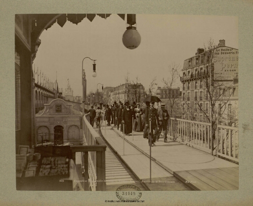 Exposition Universelle de 1900. Trottoir Roulant, Avenue de la Bourdonnais