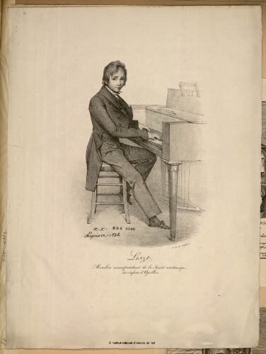 Liszt, membre correspondant de la Société académique des Enfans d'Apollon