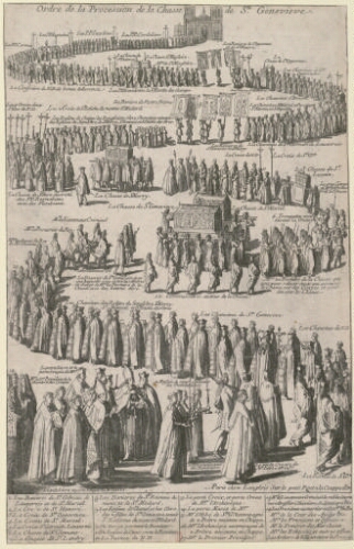 Ordre de la Procession de la châsse de Sainte Geneviève
